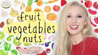 Learn Names of Fruit Vegetables amp Nuts Vocabulary  Pronunciation British English Lesson [upl. by Spenser]