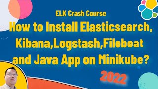 How to Install Elasticsearch KibanaLogstash Filebeat and Java App on Minikube [upl. by Onimixam764]