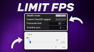 How to Limit FPS for Smoother Gameplays Using RTSS or NVIDIA Control Panel [upl. by Randolf]