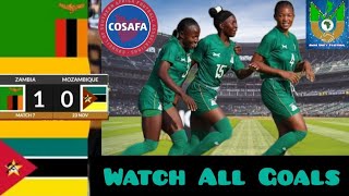 Zambia🇿🇲 🆚 🇲🇿Mozambique 10 Watch All Goals Cosafa Women U20 Championship 2024 [upl. by Schaffer]