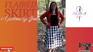 Flared Skirt A Vintage Gertie pattern  Come sew with me [upl. by Jyoti]