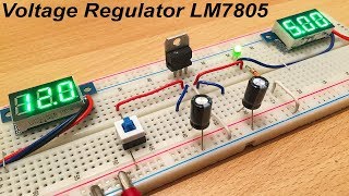 LM7805 Voltage Regulator Tutorial [upl. by Wilkinson]