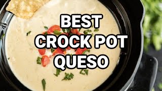 Best Crock Pot White Queso Recipe [upl. by Nitnilc]