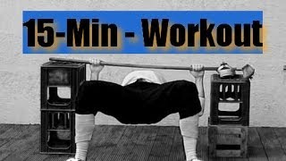 15Min Workout Tag 4  BeineRücken Beintraining Rücken Workout Abnehmen Muskelaufbau [upl. by Nilek]