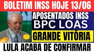 ðŸ”´A BOMBA ESTOUROU SAIU AGORA PELA MANHÃƒ INSS BPCLOAS APOSENTADOS LULA CONFIRMOU 1306 [upl. by Basile699]