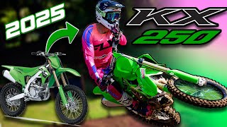 NEW 2025 KX250  My First Ride [upl. by Berfield]