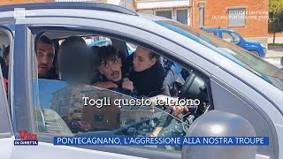 Pontecagnano laggressione alla nostra troupe  La Vita in diretta  21042023 [upl. by Ludly362]