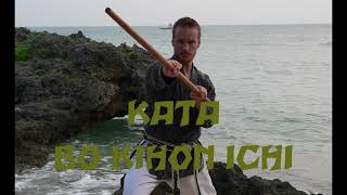 Okinawa Karate amp Kobudo  Kata BO KIHON ICHI [upl. by Ladd]