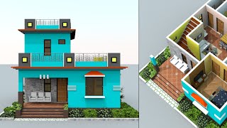 25x30 house plan  2bhk  750 sqft home  15 lakhs house design house design [upl. by Malinin]