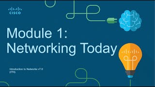 CCNA Module 1 Networking Today  Introduction to Networks ITN [upl. by Mckay]