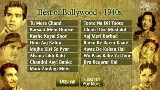 Best Of Bollywood  1940  Old Hindi Songs  Jukebox [upl. by Claudell132]