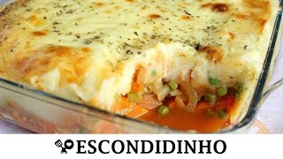 ESCONDIDINHO VEGETARIANO  RECEITAS QUE AMO [upl. by Suqram]