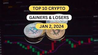 Top 10 Cryptocurrency Gainers amp Losers January 2 2024 [upl. by Anilejna390]