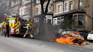 Car Fire West Yorkshire Fire Service👍🏼 🇬🇧 [upl. by Ecnerual]