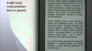 Kindle Touch  české předčítání texttospeech v češtině [upl. by Hanikahs]