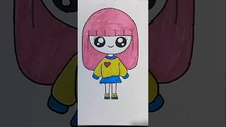 Easy Barbie Doll Drawing shorts trending viralvideo ytshorts youtubeshorts drawing barbiedoll [upl. by Enirhtak]