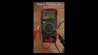 How to check if our multimeter is working shorts electronics multimeter [upl. by Nanreh375]