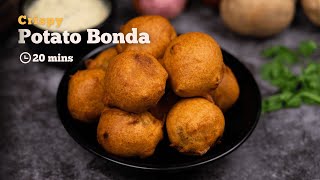 Crispy and Delicious Potato Bonda Recipe  Easy Snack Recipe  Cookd [upl. by Mitzl]