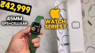 Apple Watch Series 7 Unboxing😍  First time user Reaction from a Android User😧 [upl. by Nigem]