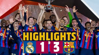 SUPER CHAMPIONS HIGHLIGHTS I MADRID 13 BARÇA  SPANISH SUPERCUP 🏆🔵🔴 [upl. by Anauj487]