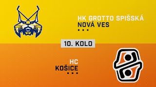 10kolo HK GROTTO Spišská Nová Ves  HC Košice HIGHLIGHTS [upl. by Airalednac]