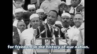 I Have a Dream speech by Martin Luther King Jr HD subtitled [upl. by Nnaacissej]