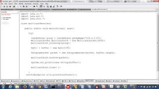 11  Multicast Sockets One Sender Multiple Receivers Example 51 [upl. by Haslett]