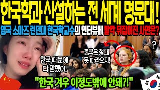 해외감동사연 한국학과 신설하는 전 세게 명문대 영국 소아즈 런던대 한국학 교수의 인터뷰에 전세계인들이 발칵 뒤집어진 사연은 유럽은 한국문화가 대세 중국취업난 역대 최고 [upl. by Halimaj]