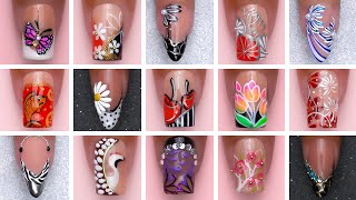 Nail Art Transformation from Simple to Fabulous  Nail Art Design 2024 [upl. by Demott836]