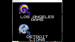 Tecmo Super Bowl Regular Season Week 12 Com Season Rams vs Lions And Scores And Standings [upl. by Mcnally705]