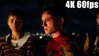 Spider Man No Way Home Andrew And Toby Soothe Peter Lab Scene 4K 60fps [upl. by Rennug]