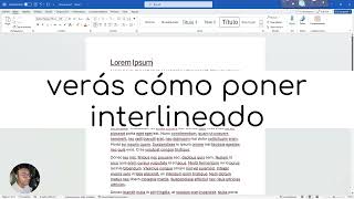 ¡Cómo poner interlineado en Word fácilmente [upl. by Nauj]