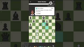 brilliant pawn move sacrificing knightchess shorts magnuscarlsen youtubeshorts viratkohli [upl. by Shantha]