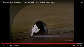 Tom and Jerry  Fraidy Cat End Title 1942 [upl. by Millman]