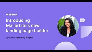 Introducing MailerLites new Landing Page builder [upl. by Aleras]