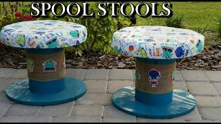 SPOOL STOOLS DIY [upl. by Cardie]