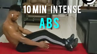 10 MIN ABS WORKOUT AT HOME  FLAT BELLY  INTENSE ABS [upl. by Remliw]