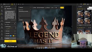 Using DZine tools to render 3D metal lettering on a Crown using Flux and other AI models [upl. by Selimah805]