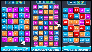 2248 Puzzle Game Merge Blocks Mobile Game  Gameplay Android [upl. by Anoyi]