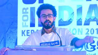 ADONEY T JOHN Vs NIKHIL MANOHAR at Semi Final in Speak for India Kerala Edition 2019 [upl. by Kcirddehs968]