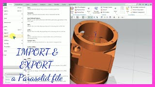 How to import amp export a xt files in NXRK CAD CAM [upl. by Amery]