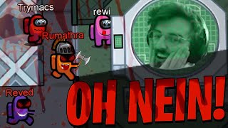 HEFTIGSTER DOUBLE KILL ðŸ˜ˆ Rewi SCHLECHTESTER IMPOSTOR ðŸ¤¬ Among Us mit Papaplatte Trymacs Rewi amp co [upl. by Lurline]