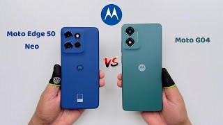 Motorola Edge 50 Neo vs Moto G04  Speed Test [upl. by Dyal]