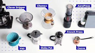 Coffee Brewing Methods French Press vs Pour Over vs AeroPress and more [upl. by Katerina756]