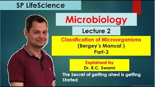 microbiology lecture 2 part 3 Bergeys Manual [upl. by Arda]