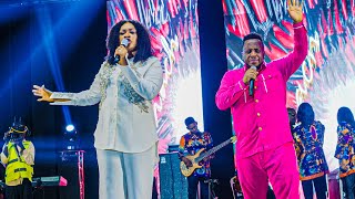 Sinach and Eben share same stage in during a gospel worship show in Uganda [upl. by Honeywell]