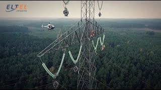 Eltel Networks Linia 400 kV Jasiniec  Pątnów [upl. by Kendy]