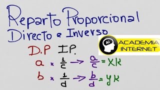 Como calcular Reparto Proporcional Directo e Inverso simultáneo [upl. by Etnaed401]