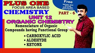 1 Focus Area l Nomenclature Of Organic Compounds having Functional Groups  Carboxylic Acid [upl. by Reseta241]