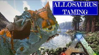 THE FIRST ALLOSAURUS  Ark Survival Evolved [upl. by Kazim]